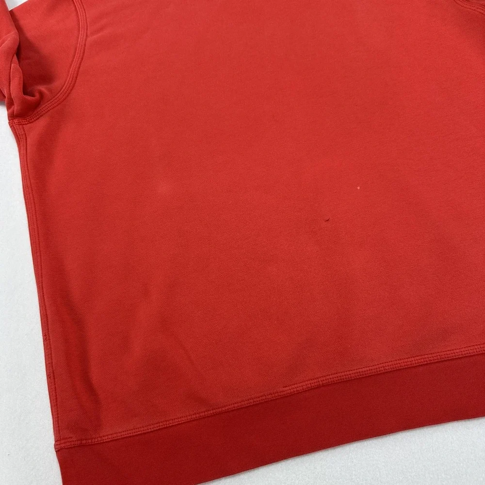 Nike Hoodie Sweatshirt Mens XL Red Just Do It Graphic Logo Fleece Pullover Y2k